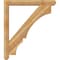 Ekena Millwork Balboa Craftsman Rough Sawn Bracket w/ Offset Brace, Western Red Cedar, 6"W x 42"D x 48"H BKT0604X42X48BOA04RWR - alternate 4